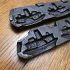 Antique Toy Candy Mold  917  Cast Iron 3 Steam Boats   Separate Unhinged Halves