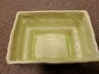 Cookson Pottery Vintage Light Lime Green Rectangular Footed Planter Dish 2807