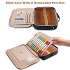  Bible Cover For Women - Stylish Large Bible Covers - Bible Case Medium Black