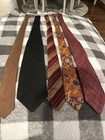 Extreme Retro   Vintage Lot Of Ties Lot Of Five With Major Retro Vibe