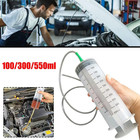 1pc Large Capacity Oil Suction Syringe Pump With Hose 100 300 550ml - New