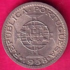 Portuguese India Goa 60 Centavos 1958 Rare Coin  h2521
