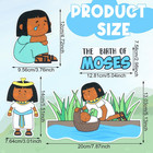 11 Pcs Baby Moses Felt Story Board Set Bible Stories Set Felt Figures Precut Sto
