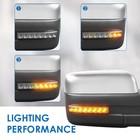 Pair Chrome Power Heated Tow Mirrors W  Streamer Signal For 2004-2014 Ford F150