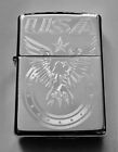 Zippo Windproof Engraved Eagle   Usa  Patriotic Lighter  25002  New In Box