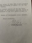Australia Prime Minister Joseph Lyons Signed Autograph Signature Letter