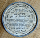 Antique Advertising Pocket Mirror Gavitt s System Regulator Quack Medicine 2 
