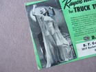 1944 B  F  Goodrich Blotter Everett Wa   Rayon Underwear For Truck Tires Pinup 