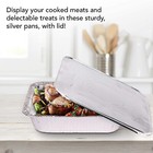 Chafing Dish Buffet Disposable Aluminum Pans Food Serving Utensils 36 Pieces Set