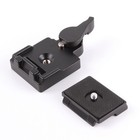 Focusfoto Quick Release Plate With Clamp Adapter For Manfrotto 200pl-14 Black