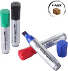 - Jumbo Permanent Markers  4 Pack  Assorted Color  Chisel Tip  Large  King  Colo