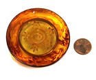 Art Deco Large Bakelite  Reverse Carved Two Tone Flower  Pendant