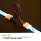 2 3 4 5 Pin Led Strip Connector F 8 10 12mm 3528 5050 5630 Rgb Led Light To Wire