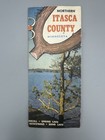 1961 Big Fork Itasca County Minnesota Brochure Pictorial Map Vintage Travel