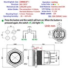 Ul Listed 15amp 22mm Latching Push Button Switch 12vdc 2no Angel Eye Led Light