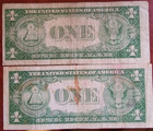 1935-g-e  1 Dollar Bill Silver Certificate Note Set Of 2 Used