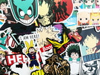 100 My Hero Academia Anime Stickers Boku No Hero Decals