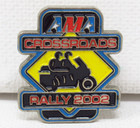 Vintage 2002 Ama Crossroads Rally Lapel Pin American Motorcyclist Association