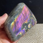 376g Natural Purple Light Labrador Quartz Crystal Stone Specimens Healing
