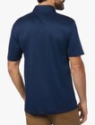 New Adidas Men s Core Chest Stripe Short Sleeve Golf Polo Shirt Navy Size M  L