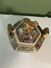 Oriental Rose Canton Porcelain Incense Burner