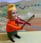 Rare Clown Plays The Violin - Germany  With Key  Schuco  