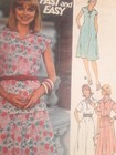 Butterick 4743 Dress Top Skirt Belt Sewing Pattern Ladies 12 Uc Vtg 70  Knits