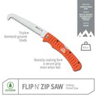New Outdoor Edge Flip N  Zip Saw 4 5  Folding Saw Aluminum Handle Fw-45