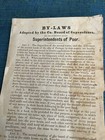 Vintage 1866 Columbia Co Wi Poor House Legal Notice Farm Portage Wyocena Asylum