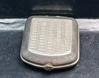 Vintage Art Deco Ladies Powder Compact Green Enamel Vanity Case Mirror C1930s