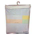 Jcp Bright Future Fitted Crib Sheet New 100  Cotton Woven Blue Striped Pattern