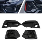 Bumper Fog Light Cover Trim For Honda Civic Si Sedan Sport Hatchback 2019 2021