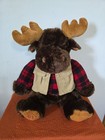Dan Dee 2016 Moose Plush Buffalo Plaid Cuddly Classic 24 