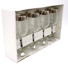 Vnt  Platinum Rim Cellini Crystal Champagne Flutes Set Sealed Never Used
