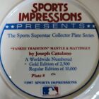 Yankee Tradition Sports Impressions Gold Edition Collectors Plate  836