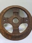 Vintage Cast Iron Wheel 2x12    Industrial Cart Pulley Gear Steam Punk Lamp Base