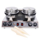 Commercial Waffle Cone Maker Nonstick Ice Cream Cone Electric Double Egg Roll Us