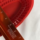Red Oval Plastic Fast Food Basket Restaurant Food Serving Baskets 12 Baskets