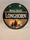 Vintage Longhorn Snuff Embossed Metal Advertising Sign Nos Unused 18  