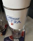     New Michelob Ultra 2 Beer Glasses 4 Bar Coasters Lot No Tap Or Bar Mat