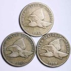 1x Estate Coin Flying Eagle Cent Early Copper Us 1c Penny Super Nice Rare Coin  