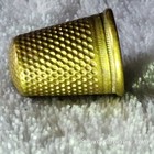 Vintage Sewing Thimble Brass Metal