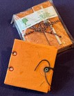 Set Of 2 Mini Orange Journals sketchbooks   Brand New Pocket Notebooks   Cute   