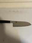 Shun Classic Dm0762 Santoku Knife 7 1 2in Granton Edge Vg10 Clad
