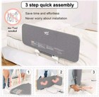 41  Toddler Sleep Fall Preventing Safety Guard Bed Side Rail Folding Gray  bag