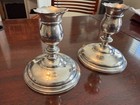Vintage Wallace Sterling Silver Grand Colonial Candlestick Pair  4821