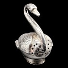   victorian   Dutch Sterling Silver Swan Vinaigrette Samuel Boyce Landeck