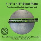  4  -1 4  Round Steel Plates  6  Diameter  Cold Rolled Steel  Superior Strength
