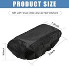 Heavy Duty Winch Cover 600d Oxford For 8500-17500 Lbs Waterproof Uv 22x9 8x7 5