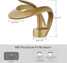 Elegant Single Lever Bathroom Sink Faucet Basin Waterfall Washbasin Mixer Tap
